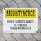 Signmission Video Surveillance On Premises OSHA Security Notice Sign, Plastic, 14in W x 10in L, 2PK OS-2PACK-SN-P-1014-L-11659 - alternate 5